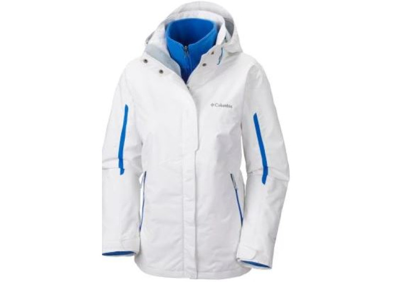Columbia Bugaboo Interchange jacket-white-blue zipper